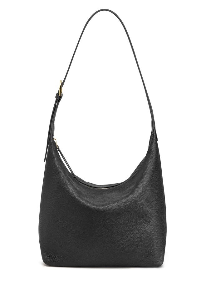 Kattee Hobo bags for Women Genuine Leather Crossbody Handbags Shoulder Purse for Work Casual, Black - Image 1