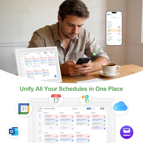 Telonixium 10.1’’ Smart Digital Calendar - Interactive Touch Screen, HD Display, Wall Mountable Family Organizer with Chore Chart, To-Do Lists & App Sync for Home & Office, Warm Mothers’s Day Gift, Gift for Her - Image 5