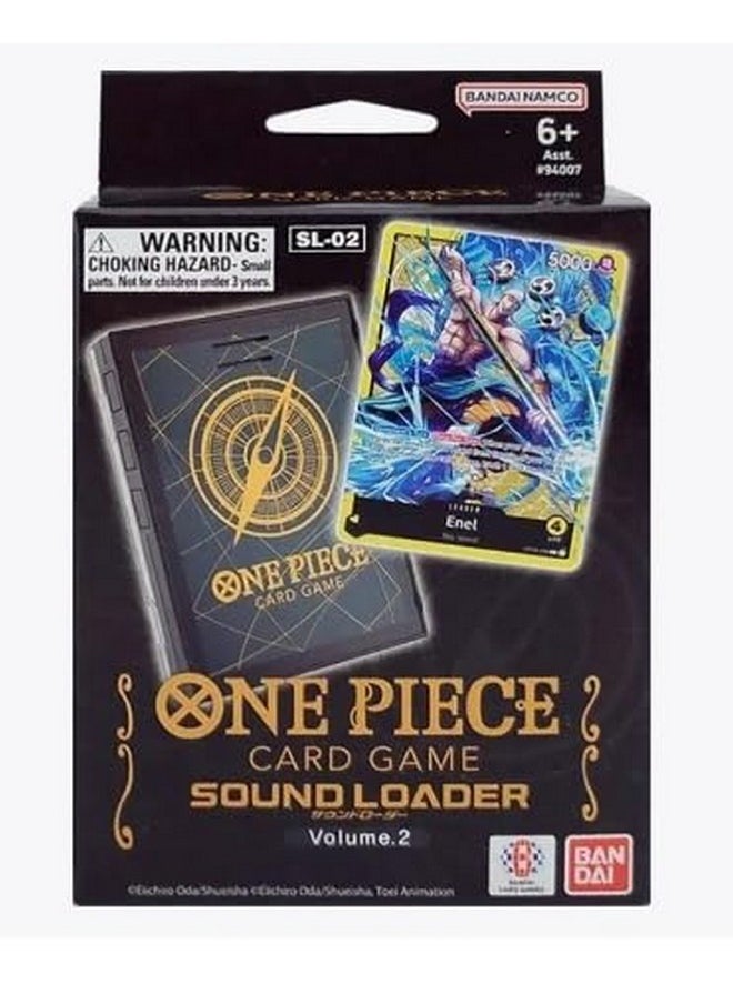 BANDAI 2024 One Piece TCG Card Game: Sound Loader Case Volume 2: Enel