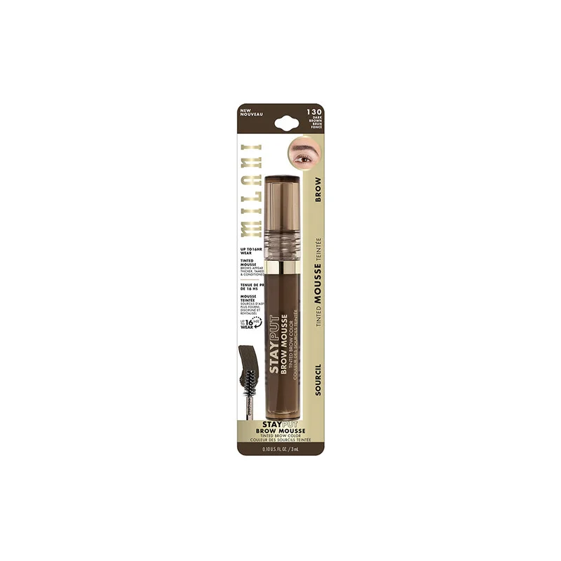 Milani Milani Stay Put Tinted Brow Mousse 130 Dark Brown