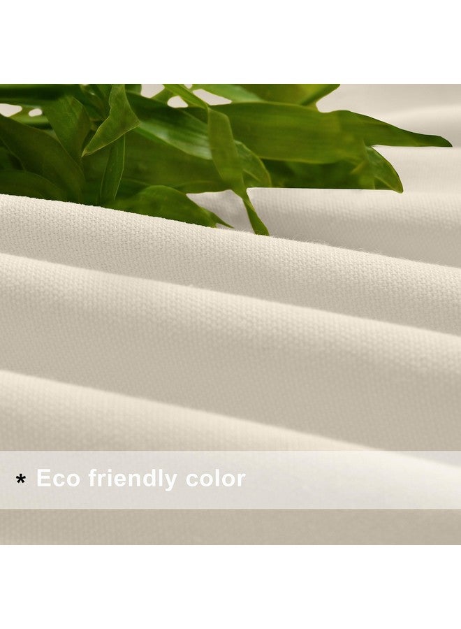 THE LINEN COMPANY Cotton Room Darkening, Light Blocking Curtain 8 feet with Eyelet Rings 2 Pcs Set for Living Room, Dining Hall, Hotel, Farm House (54 in X 96 in, Natural) - Image 5