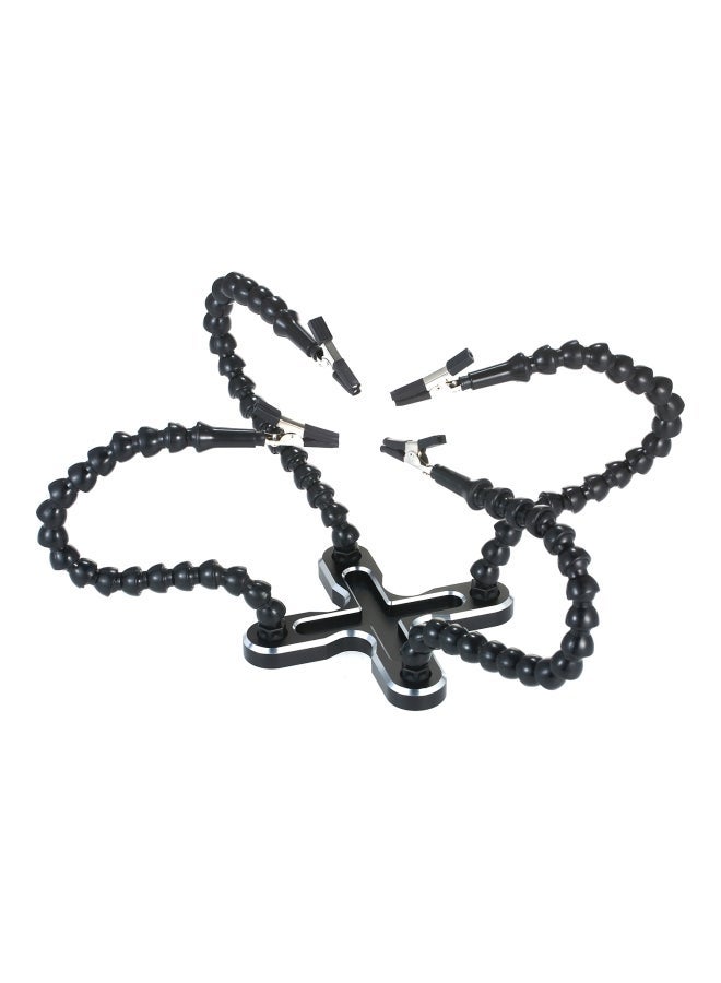 NIBEMINENT Multifunctional 4-Arm Soldering Station Black/Silver 30x11.7centimeter - Image 5