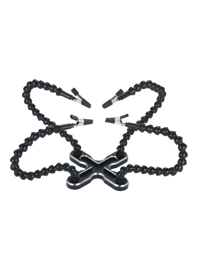 NIBEMINENT Multifunctional 4-Arm Soldering Station Black/Silver 30x11.7centimeter - Image 4