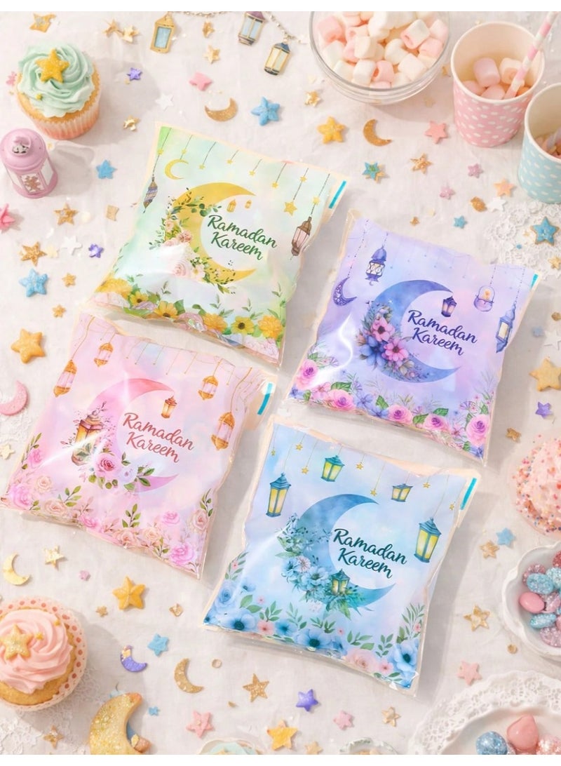 Ramadan giveaways: 50 colorful bags with a beautiful Ramadan design, perfect for presenting sweets and Ramadan gifts. - Image 2