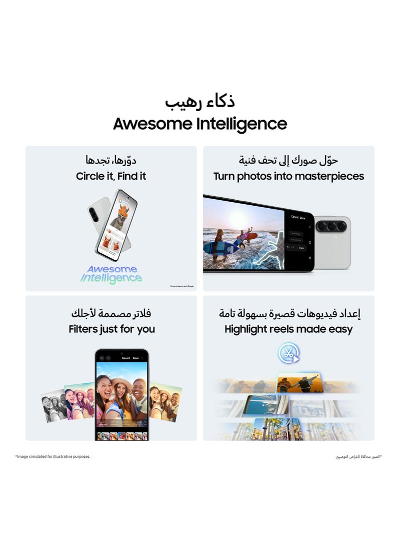 سامسونج جالاكسي A56 5G ثنائي الشريحة جرافيت رائع 8 جيجابايت رام 128 جيجابايت - نسخة الشرق الأوسط - Image 5