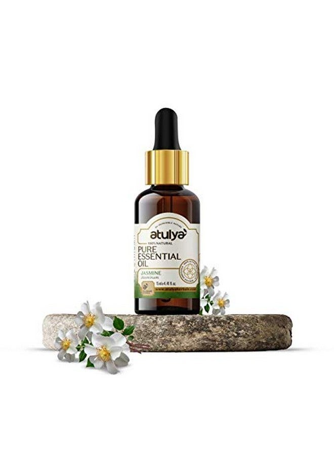 atulya Atullya Jasmine Essential Oil for Relaxing Mind & Uplifting Confidence | 100% Natural Essential Oil | All Skin & Hair Types | 15ml - Image 1