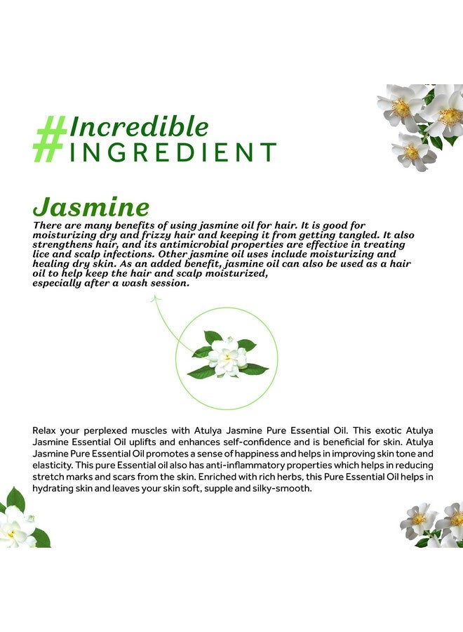 atulya Atullya Jasmine Essential Oil for Relaxing Mind & Uplifting Confidence | 100% Natural Essential Oil | All Skin & Hair Types | 15ml - Image 4