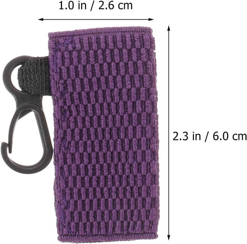 3pcs Lipstick Sleeve Bag Keychain Holders Knitted Polyester Protective Lip Balm Cover for Women Travel Accessory Random Color - Image 2