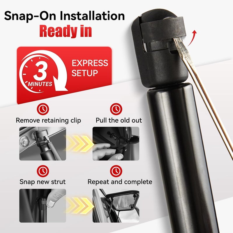 IAQWE 13" Gas Struts for Truck Canopy and Camper Shell - Image 4