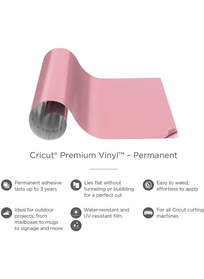 Cricut Smart Vinyl Permanent Light Pink 0.9M (3Ft) - Image 3