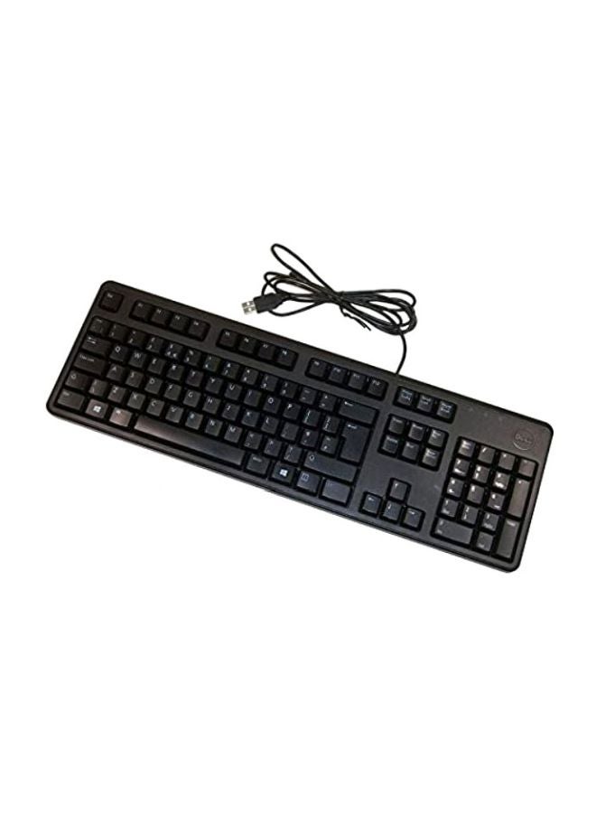 ديل لوحة مفاتيح Qwerty صامتة بمنفذ USB طراز Kb212 أسود - Image 2