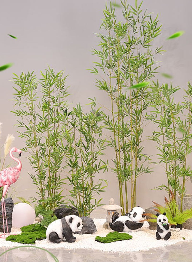 ويمارت شجرة الخيزران الاصطناعية، نبات الخيزران الاصطناعي 120 سم، تقنية اللمس الحقيقي، شجرة اصطناعية مثالية تشبه الحياة مع 5 جذوع، مناسبة للديكور الداخلي للمنزل، أسطح مطبخ المكتب، الديكور الداخلي، حديقة العشب - Image 5