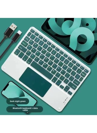 10 Inch Bluetooth Keyboard For Ipad Keyboard And Mouse Suit Apple Android Phone Universal Tablet Bluetooth Keyboard-Color:Night Green Touch Keyboard (10 Inches) - pzsku/Z257F41F523CB2C7EEFB5Z/45/1746953485/98babef6-a49d-413c-8a97-11534f0623ab