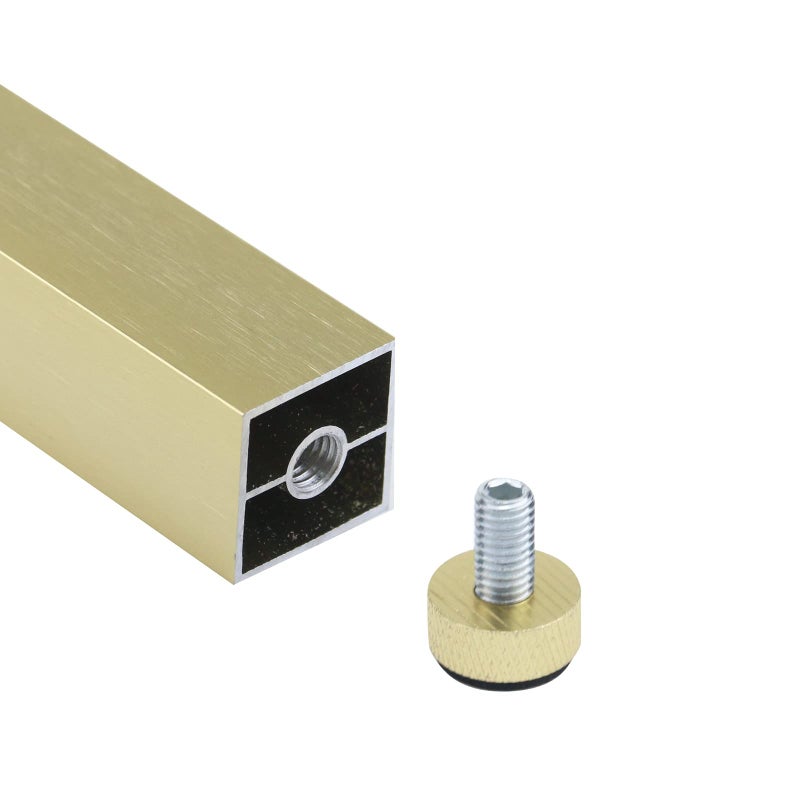 Geesatis 4 Pcs Height 300Mm/12Inch Furniture Legs Matte Gold Table Desk Legs Decor Furniture Replacement Legs Feet, With Mounting Screws - Image 5