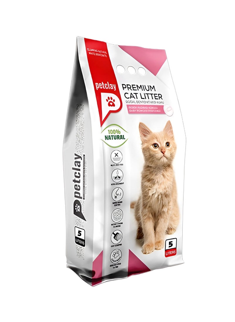 Petclay Petclay Clumping Cat Litter Baby Powder 5L 