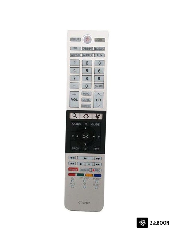 Zaboon Remote Control For Toshiba Smart TV Beige/Black