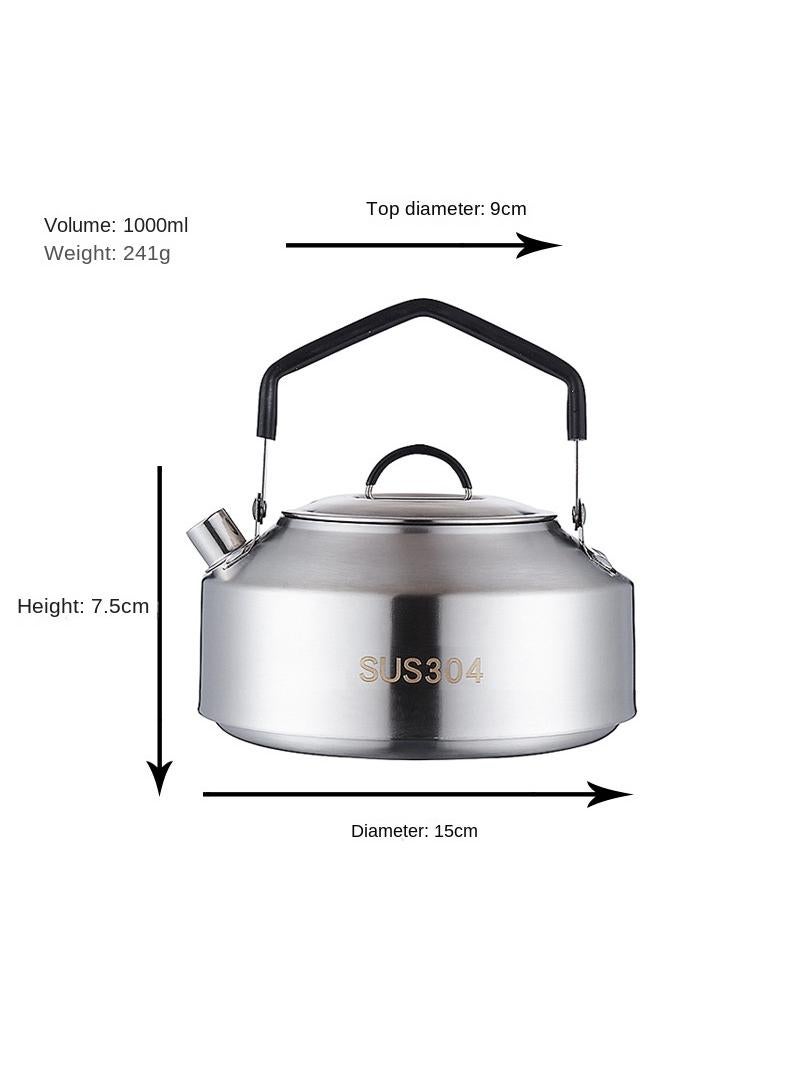 Y&D Stainless Steel Outdoor Mountaineering Camping Portable Boiling Kettle - Image 1