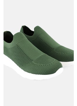 RBX Men Slip On Training Shoes, Olive  - Image 3