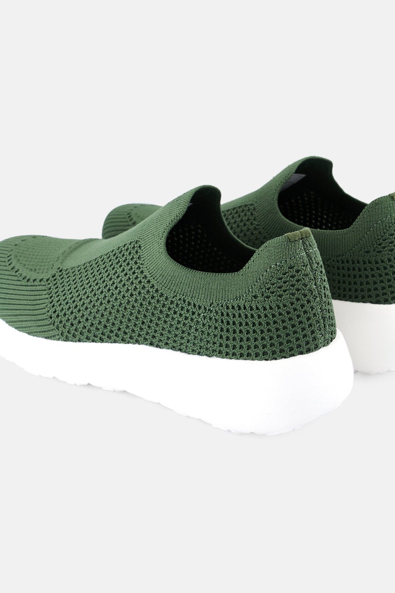 RBX Men Slip On Training Shoes, Olive - Image 2