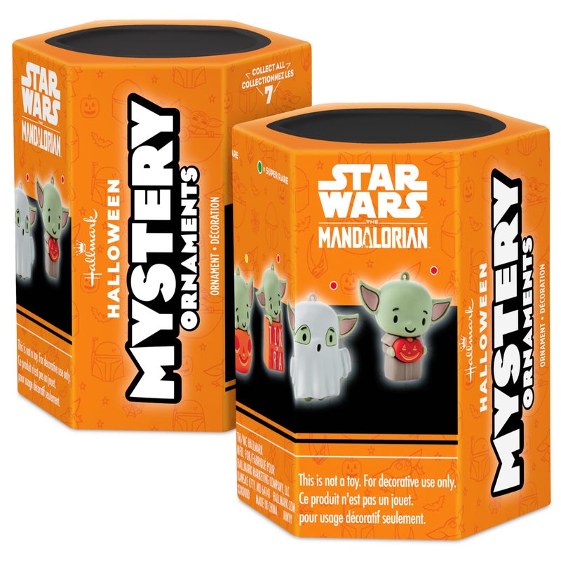 Hallmark Star Wars: The Mandalorian Grogu Mystery Halloween Ornaments  Set of 2 - Image 1