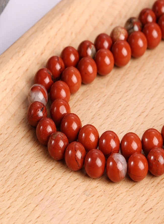 GEMTUB Certified Natural Red Jasper Crystal | 8mm Round Beads Stone for Reiki & Crystal Healing - Image 5