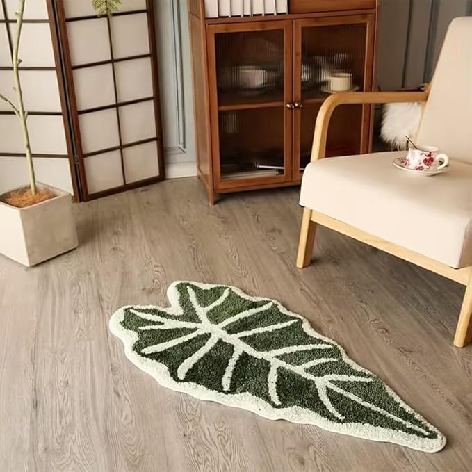 Tnessential Tropical Green Leaf Rug - Image 2