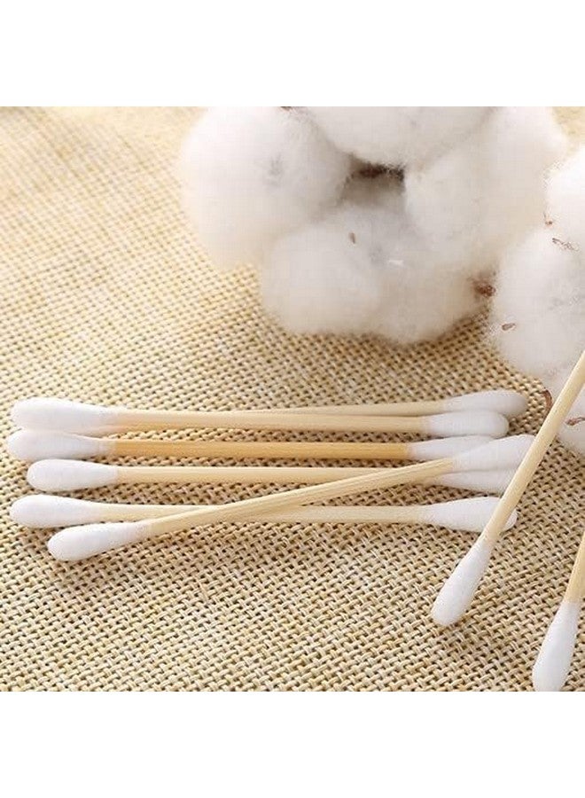 500 Bamboo Cotton EarBuds Ear Cleaning Buds Wooden Cotton Swabs Eco Friendly Ear Swabs 100% Pure Cotton Buds (500 Buds) Pack of 5 - Image 4