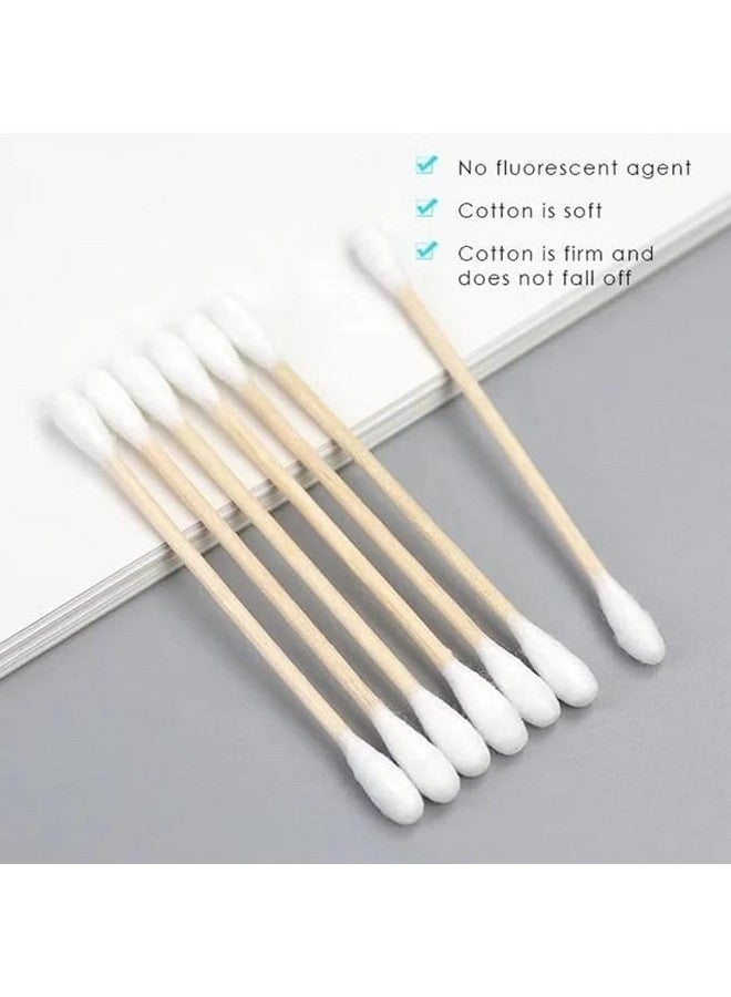 500 Bamboo Cotton EarBuds Ear Cleaning Buds Wooden Cotton Swabs Eco Friendly Ear Swabs 100% Pure Cotton Buds (500 Buds) Pack of 5 - Image 5