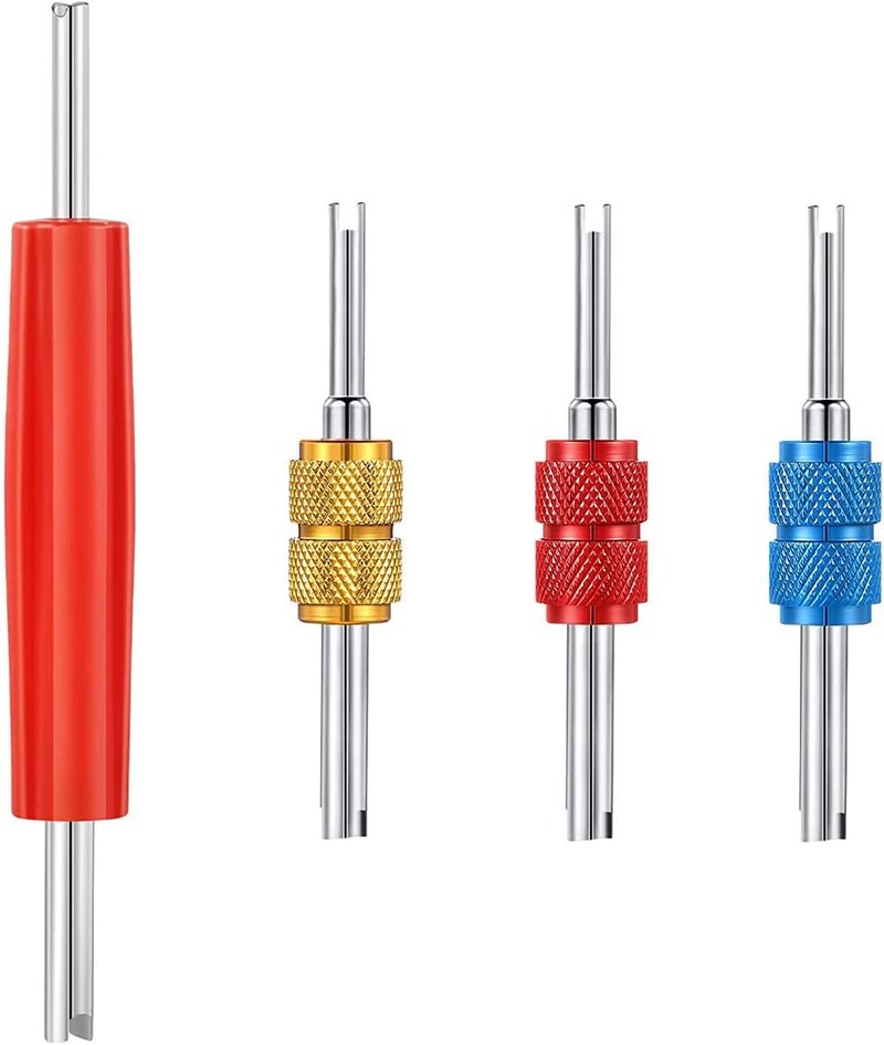 Greluma R134 R12 A/C HVAC Air Conditioning Schrader Valve Stem Core Removal Tool for R134 R12 A/C Car Air Conditioning Repair Dual Head Tyre Repair Tools - Image 1