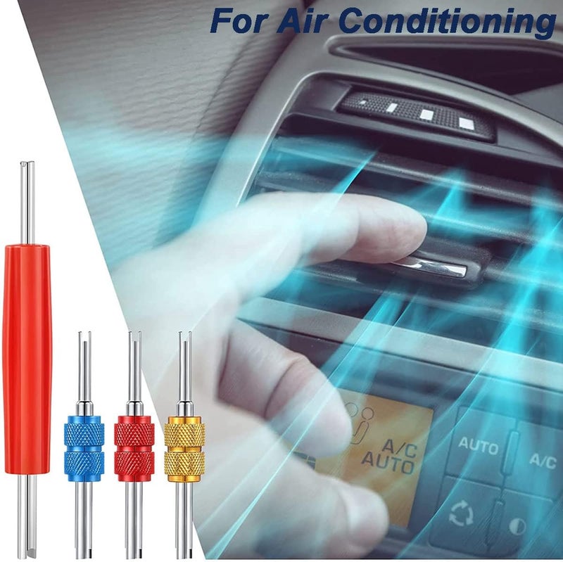 Greluma R134 R12 A/C HVAC Air Conditioning Schrader Valve Stem Core Removal Tool for R134 R12 A/C Car Air Conditioning Repair Dual Head Tyre Repair Tools - Image 4