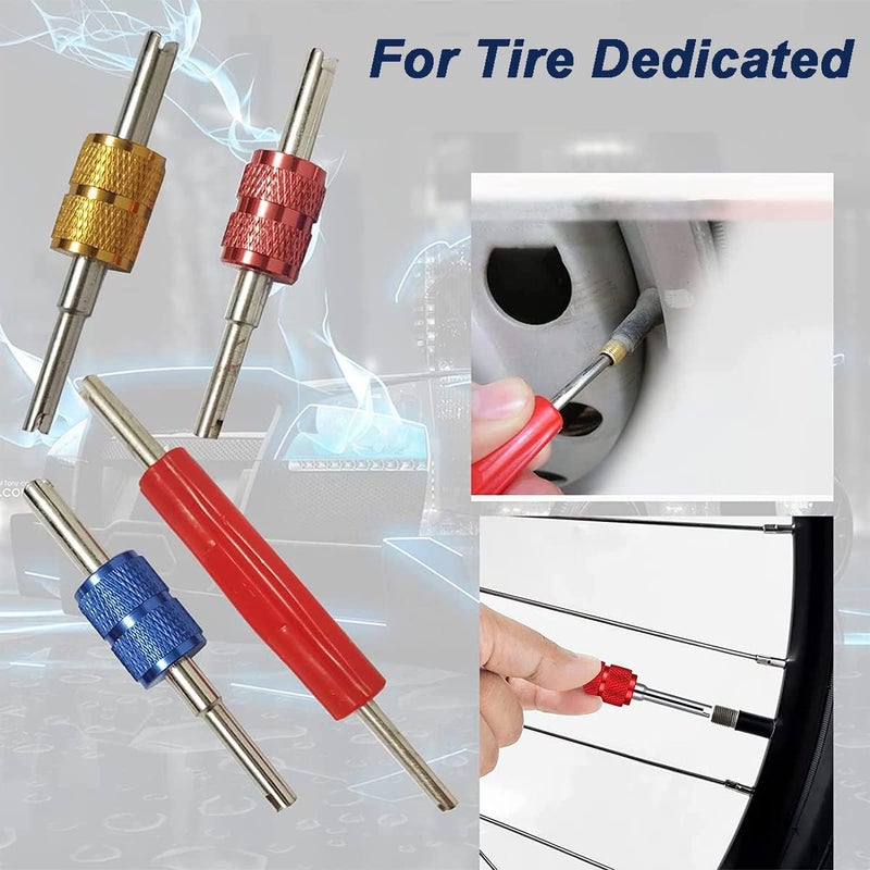 Greluma R134 R12 A/C HVAC Air Conditioning Schrader Valve Stem Core Removal Tool for R134 R12 A/C Car Air Conditioning Repair Dual Head Tyre Repair Tools - Image 5