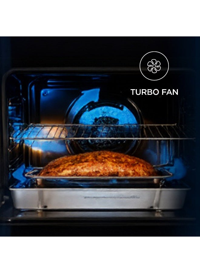 SUPER GENERAL 90x60 Full Safety Gas Cooker having  5 SABAF Gas Burners Rotisserie, Grill, Oven ,Mechanical Timer,  Ignition Button - SGC9901FS Silver - Image 4