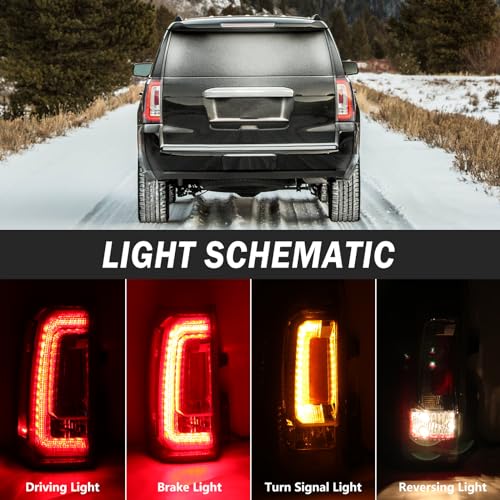 Clidr Tail Light Assembly for 2015 2016 2017 2018 2019 2020 GMC Yukon/Yukon XL Driver Side - Image 3