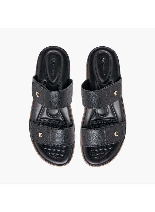 لو كونفورت صنادل نسائية مريحة سهلة الارتداء بنقوش