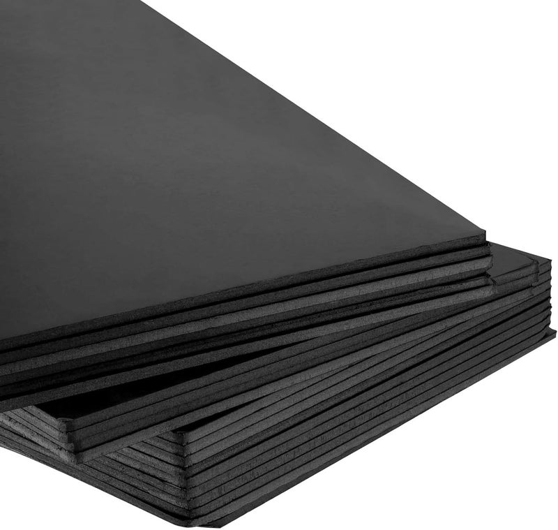 KOHAND 20 قطعة من لوح الرغوة الأسود مقاس A3، لوح دعم أساسي كبير وسميك من البوليسترين مقاس 16 × 12 بوصة، لوح ملصقات مركزي أسود بسمك 5 مم لتثبيت الصور، الحرف الفنية، مشاريع الزفاف - Image 1