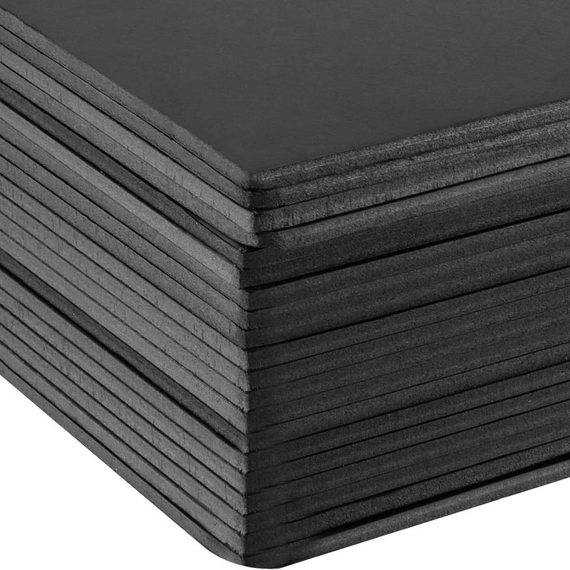 KOHAND 20 قطعة من لوح الرغوة الأسود مقاس A3، لوح دعم أساسي كبير وسميك من البوليسترين مقاس 16 × 12 بوصة، لوح ملصقات مركزي أسود بسمك 5 مم لتثبيت الصور، الحرف الفنية، مشاريع الزفاف - Image 3