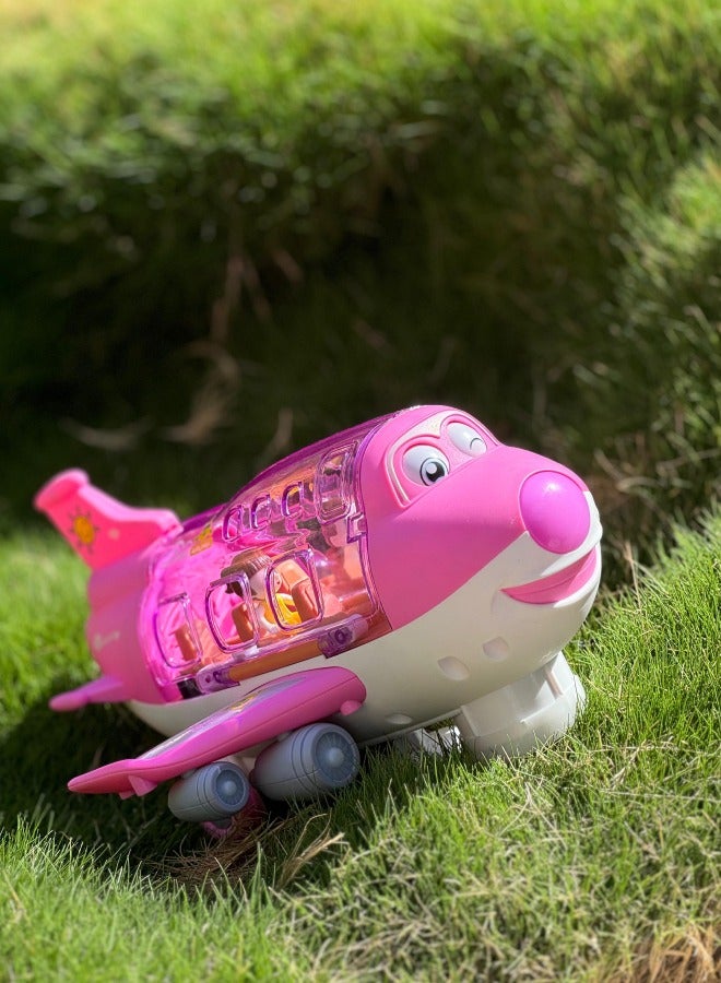 Little Rockz Airplane Bump and Go Action Toys with LED Flashing Lights & Sounds for Toddlers - Image 2