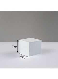 Generic Cuboid Photo Props Ins 3D Ornament Decor White 7*7*6cm cuboid 