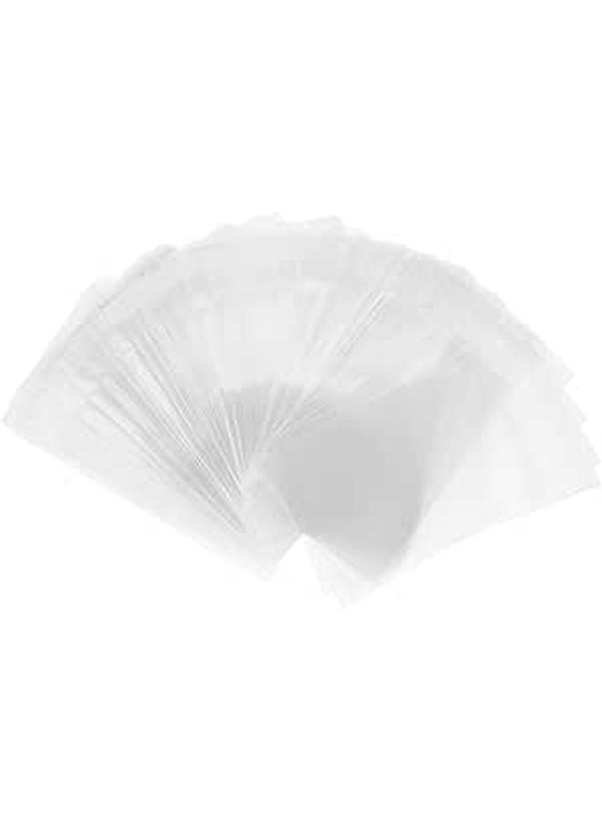 200 Pcs 3 Inch Self Sealing Adhesive Card Protector Bags For Business Cards Photo Storage - Image 1