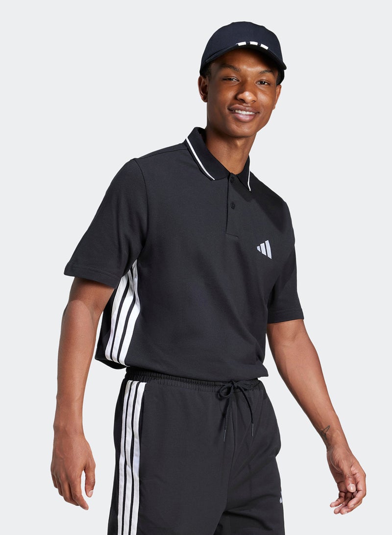 Adidas Essentials 3 Stripes Piqué Polo Shirt  - Image 5