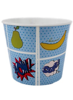 Titiz Modern Style Reusable Plastic Chips & Popcorn Containers / Popcorn Bowls for Movie Theater Night - Washable in the Dishwasher - Multi Pop Design 2200ML  - Image 1
