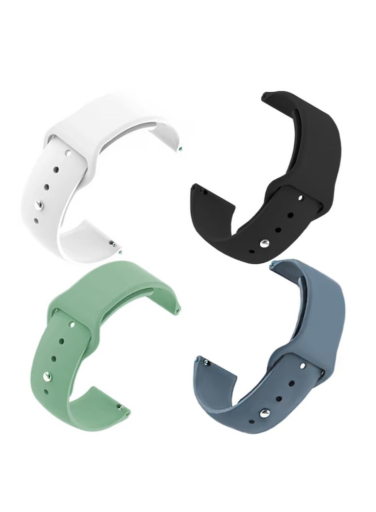 Silicone Buckle Band 22MM Strap For Samsung Galaxy Watch3 45mm/Galaxy 46mm/Gear S3/Huawei Watch 3/4/GT3 46MM/GT4 46MM/GT2E/GT2 Pro/GT GT2 46MM/Honor Magic Watch2 46mm/Amazfit GTR 2/2e/3/4 - Image 2