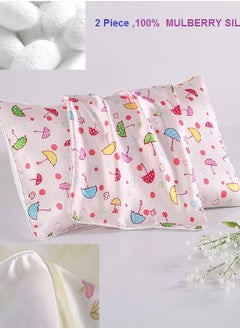 Lisesilk 2 Picec 6AGrade 22 Momme 100% Mulberry Silk Baby Silk Pillowcase 30*50 cm  - Image 1