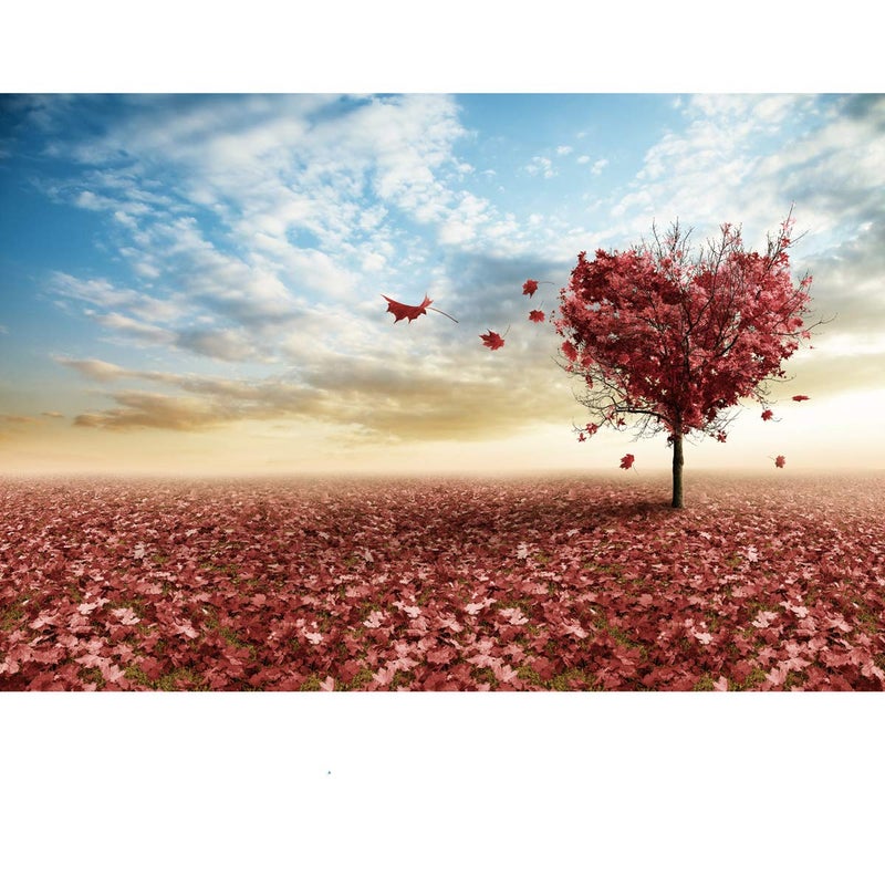 Ingooood Jigsaw Puzzles 1000 Pieces- Tranquil Series Maple Leaves Heart- for Adult - Image 1