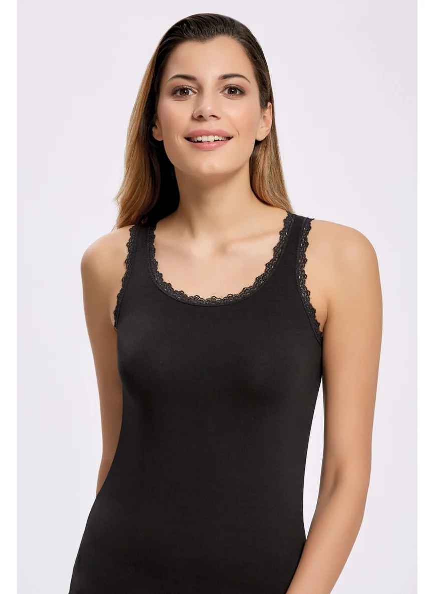 İlke İç Giyim İlke Underwear Women's Lace Wide Strap Undershirt