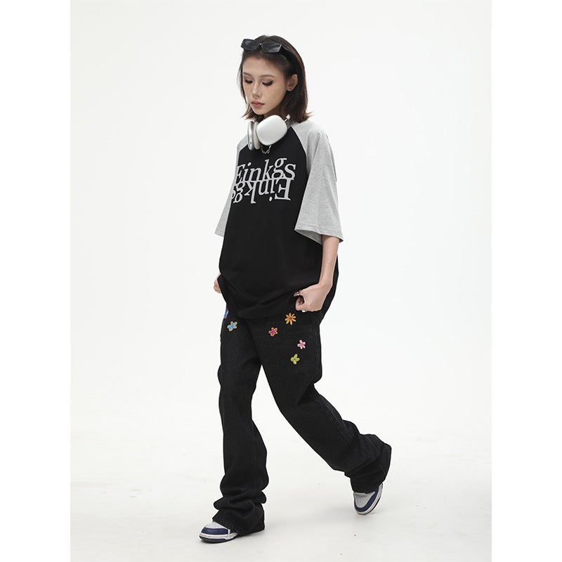 Unisex Classic Denim Jeans Loose Fit Daily Outdoor Wear - Image 5