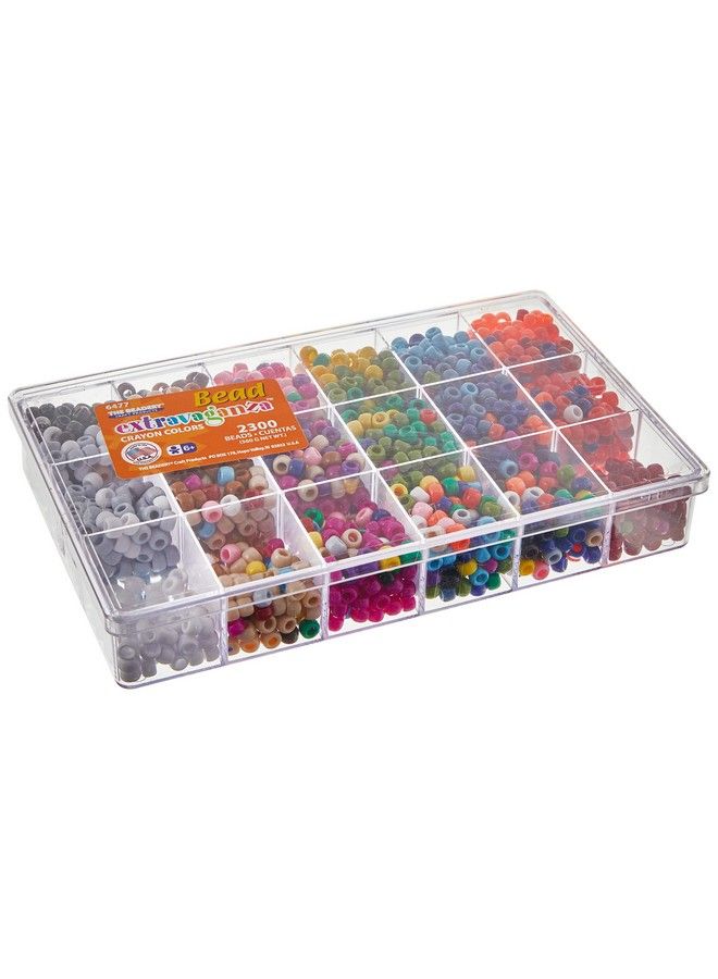 The Beadery Giant Crayon Bead Box Approximately 2300 Beads - Image 1