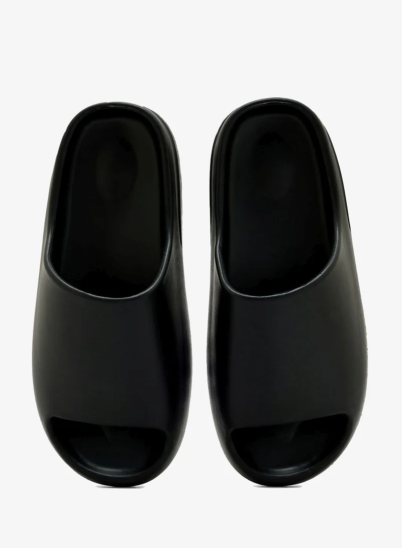 Seventy Five Black Casual Slides Sandals for Men | Best Price UAE