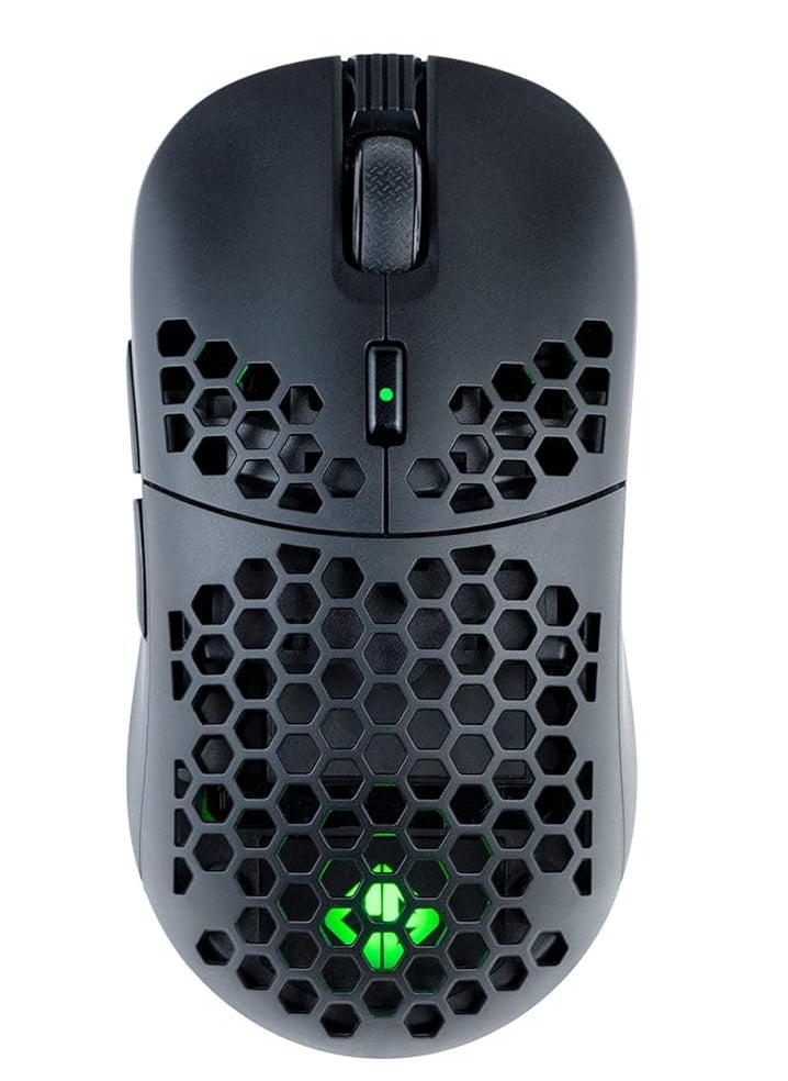 Cosmic Byte - Kilonova 3370IC PRO X-Light Wireless Gaming Mouse (Black) | 71 Grams Lightweight | Pixart 3370 Sensor | DIY Hot Swappable Switches | 0.8MM PTFE feet Adjustable Click Depth Honeycomb Design - Image 1