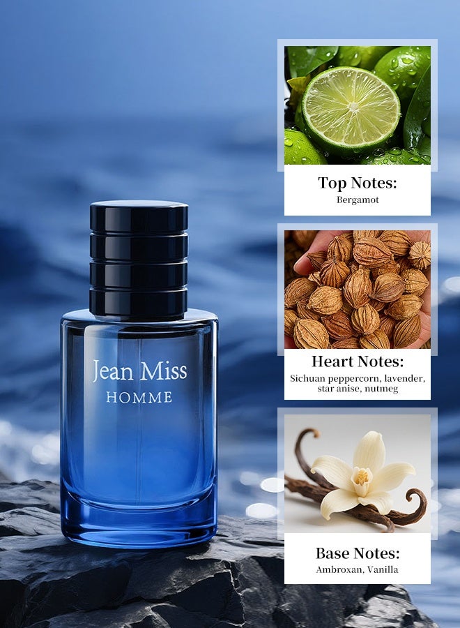MARK HIM 2-Piece Men’s Eau de Toilette Gift Set, Ideal Gift for Birthday Holiday Anniversary, Dual Masculine Long-Lasting Perfume Kit - Image 5